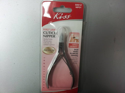 Kiss Premium Half Jaw Cuticle Nail Clipper Nip01 Small Blades 1 Ea 1count - image 1