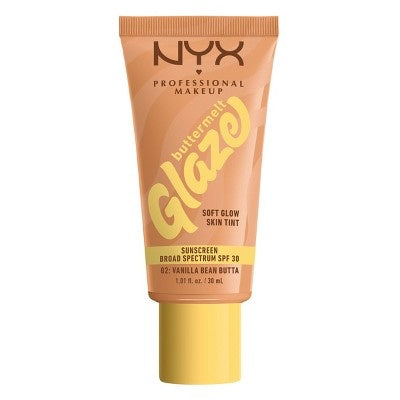 NYX Professional Makeup Buttermelt Glaze Skin Tint, SPF 30, Vanilla Bean Butta - image 1
