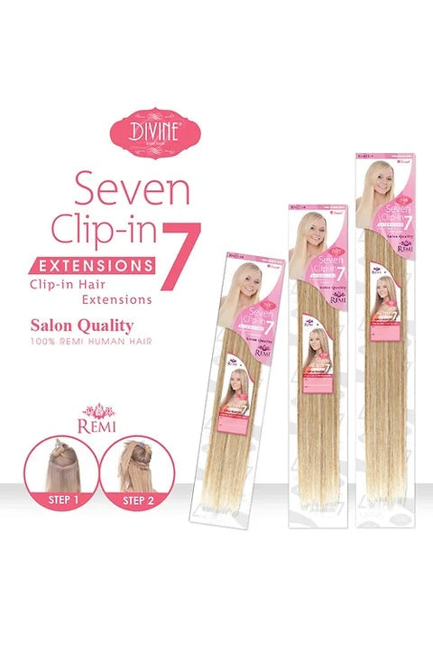 DIVINE REMI HAIR CLIP-in 7HAIR EXTENSIONS 18 - image 1