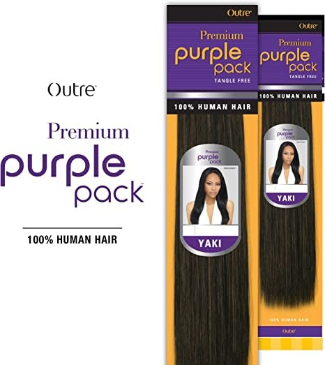 Outre Human Hair Purple Pack Yaki 10 - image 1