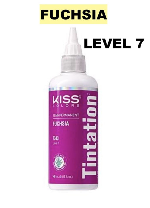 Kiss Tintation SemiPermanent Hair Color Treatment 148 ML (5 US Fl.oz) (Fuchsia) - image 1