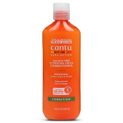 Cantu, Shea Butter, Sulfate-Free Hydrating Cream Conditioner, for Natural Curls, Coils & Waves, 13.5 Fl Oz (400 Ml) - image 1