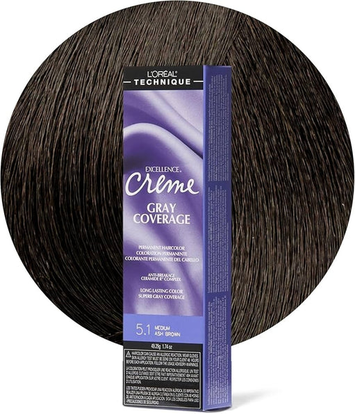 L'or?al Technique Excellence Crme Permanent Hair Color | Long-Lasting Hair Dye | Rich Formula with No-Drip Application | Superb Gray Coverage | for Al - image 1