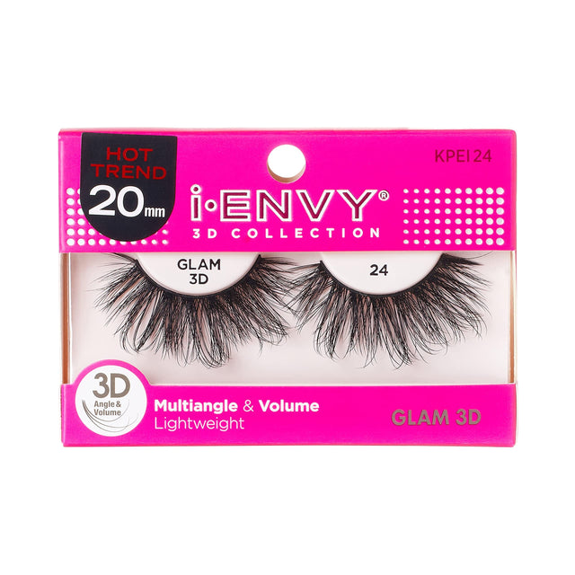 IEnvy by KISS False Eyelashes 3D Lah Glam Collection Multi-angle & Volume Lashes KPEI24 - image 1