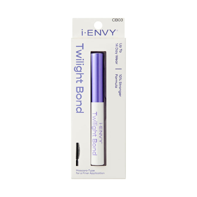 I-ENVY Cluster Palette Twilight Bond Lash Adhesive, 14 Days Extra Strong Hold, Long Lasting Durable Easy Application, Mascara Brush Type Applicator, S - image 1