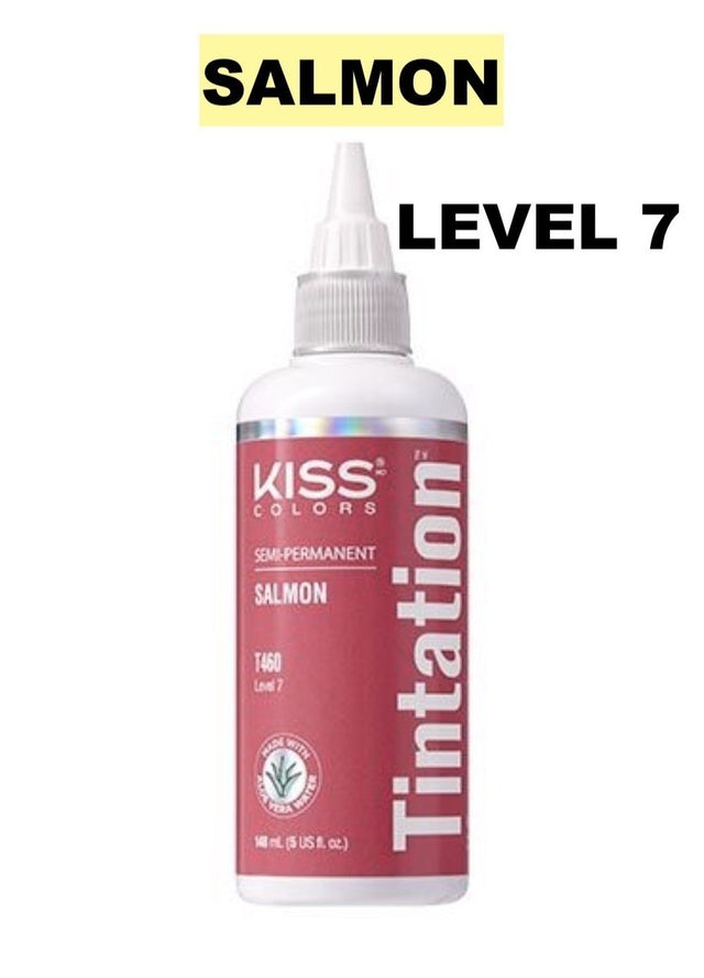Kiss Tintation Semi-Permanent Hair Color Treatment 148 ML (5 US Fl.oz) (Salmon) - image 1