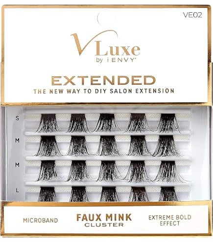 I-ENVY Cluster Palette Lash Refill, DIY Lash Makeup, Clusters False Eyelash, Varied Length, Customizable Under Lash Extension Layering (Light Mixed St - image 1