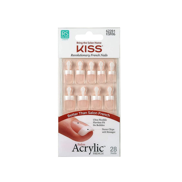 Kiss Salon Acrylic French Nails, Pet Peeve - image 1
