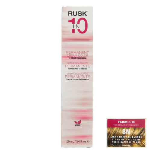 Permanent Cream Color In10 - 7N Medium Natural Blonde by Rusk for Unisex - 3.4 Oz Hair Color - image 1