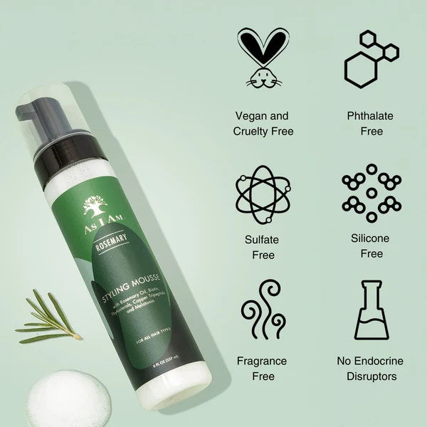 As I Am Rosemary Curl Hair Mousse - 8 Fl Oz - image 1