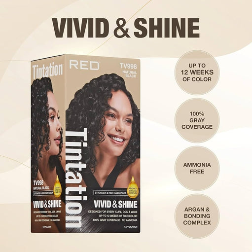 T PERMANENT VIVID&SHINE NATURAL BLACK - image 1