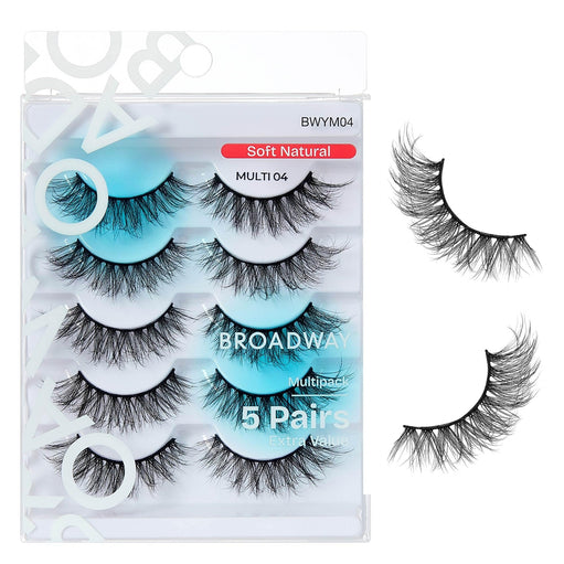 Broadway False Lashes Multipack, Faux Mink - image 1