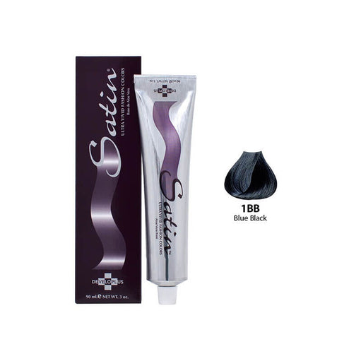 Developlus Satin Blue Black Hair Color 1BB 3 Ounce - image 1