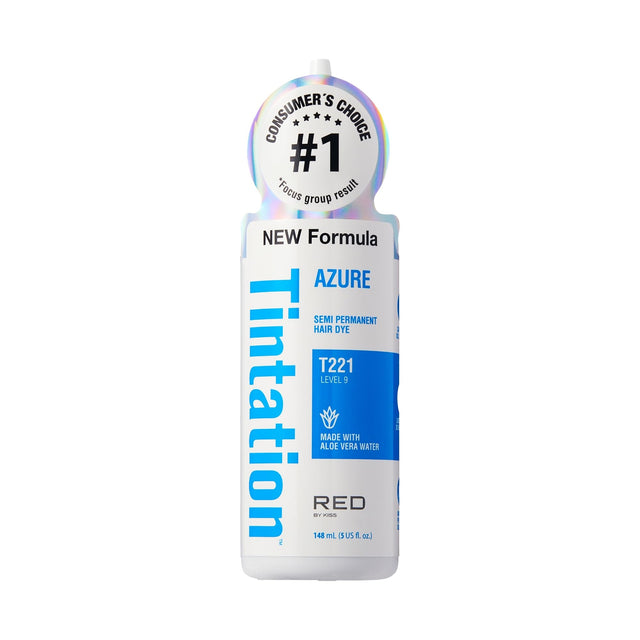 Kiss Tintation Semi-Permanent Hair Color Treatment 148 ML (5 US Fl.oz) (Azure) - image 1