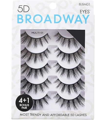 Broadway False Lashes Multipack, Faux Mink - image 1