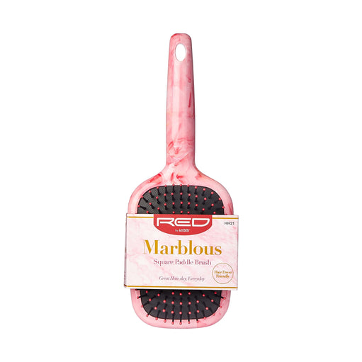 Red by Kiss -HH21 Marblous Square Paddle Brush - image 1