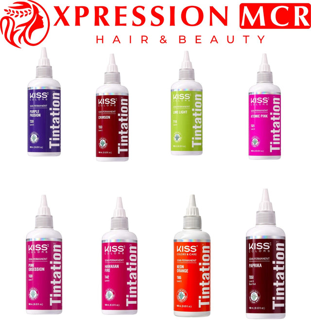 Kiss Tintation SemiPermanent Hair Color Treatment 148 ML (5 US Fl.oz) (BlackCherry) - image 1