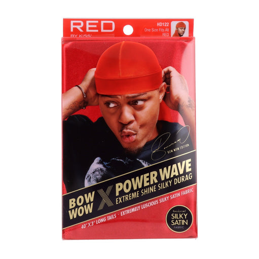 Red by Kiss Power Wave Extreme Shine Silky Durag - Red - image 1