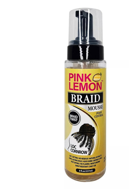 PINK LEMON Braid Mousse Foam Control for Loc and Cornrow Styling, 3.5 Fl Oz - image 1