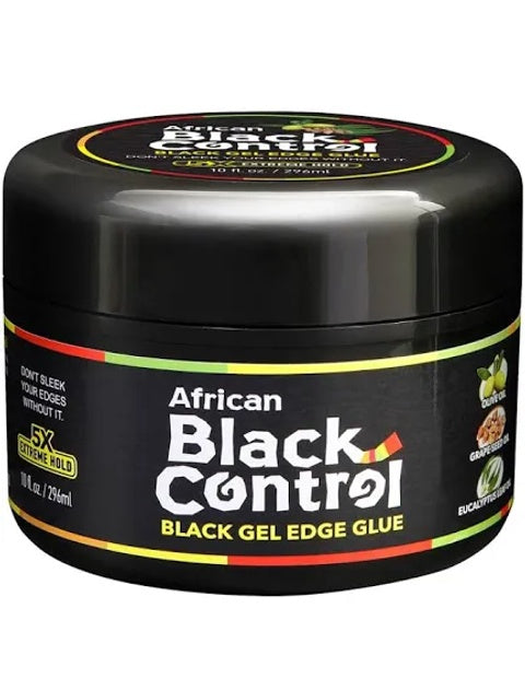 African Black Control Black Gel Edge Glue - 10 Fl Oz (Pack of 1) - image 1