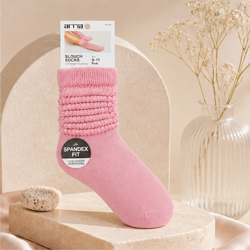 ARRIA Slouch Socks Womens Cute Trendy, Soft Ribbed Medium Thickness, All Seasons, Classic Solid Colors, - image 2