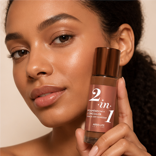 Absolute New York 2-in1 Foundation + Concealer (Cool Almond 1.41 Fl Oz Pack of 1) - image 4