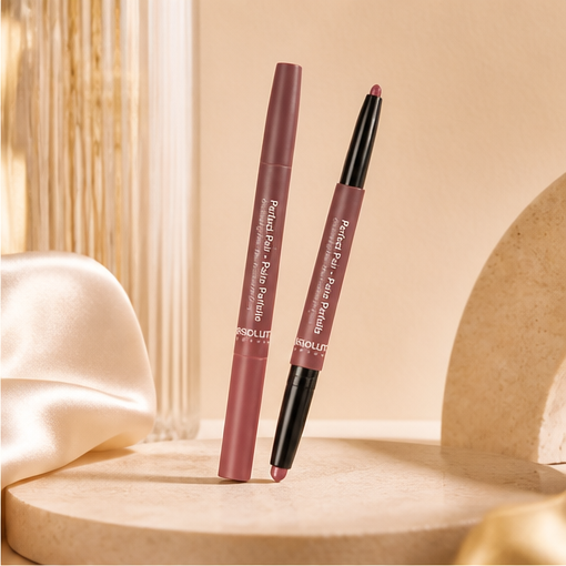 Absolute New York ALD07 Perfect Pair Lip Duo Fuller and Poutier Lips Deeper Shade for Lip Contouring Satin Lipstick and Lip Liner - image 2