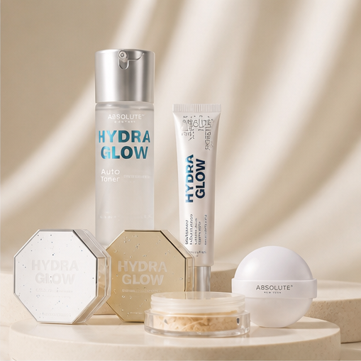 Absolute New York Hydra Glow Collection; Moisturizer and Primer, 4-in-1 Mist, Water Based Setting Powder (MFHG02 4 in 1 Mist) - image 2