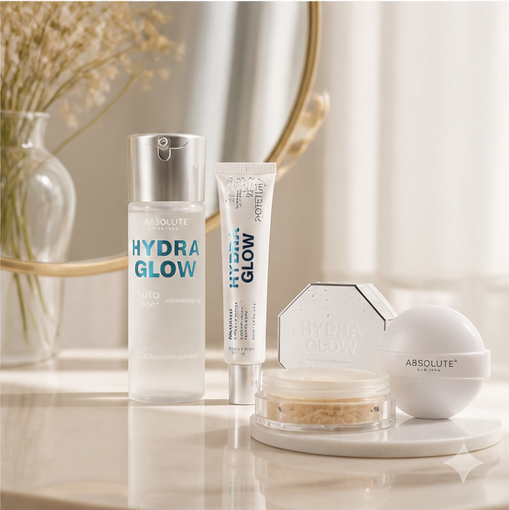 Absolute New York Hydra Glow Collection; Moisturizer and Primer, 4-in-1 Mist, Water Based Setting Powder (MFHG02 4 in 1 Mist) - image 4