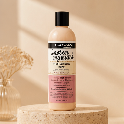 Aunt Jackies by AUNT JACKIES AUNT JACKIES CURLS and COILS KNOT on MY WATCH INSTANT HAIR DETANGLING THERAPY 16 OZ for UNISEX - image 1