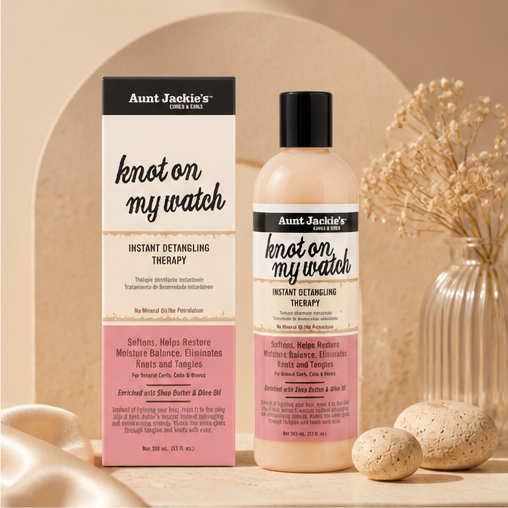 Aunt Jackies by AUNT JACKIES AUNT JACKIES CURLS and COILS KNOT on MY WATCH INSTANT HAIR DETANGLING THERAPY 16 OZ for UNISEX - image 2