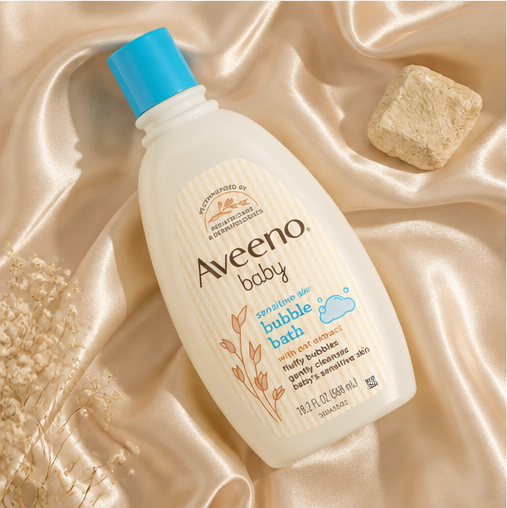 Aveeno Baby Sensitive Skin Bubble Bath, 19.2 FL OZ - image 3