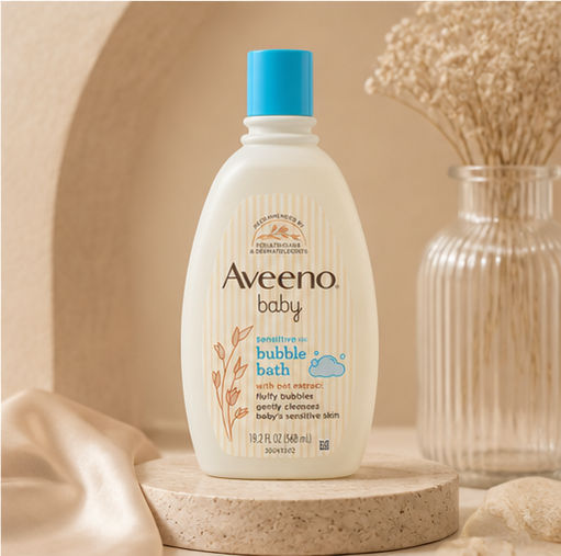 Aveeno Baby Sensitive Skin Bubble Bath, 19.2 FL OZ - image 4