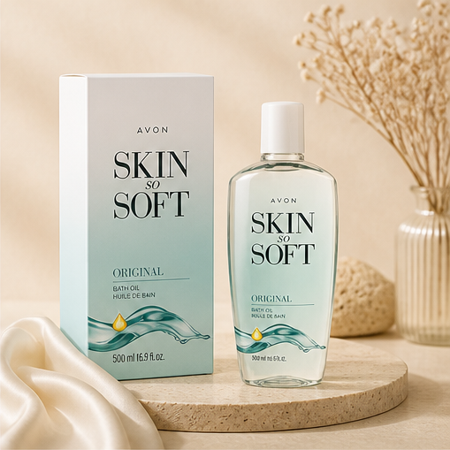 Avon Skin So Soft Original Bath Oil, 16.9 Oz - Jojoba Infused - Luxury Bath Oil - Smoothes Dry Skin Without Irritation - Fresh Scent - image 2