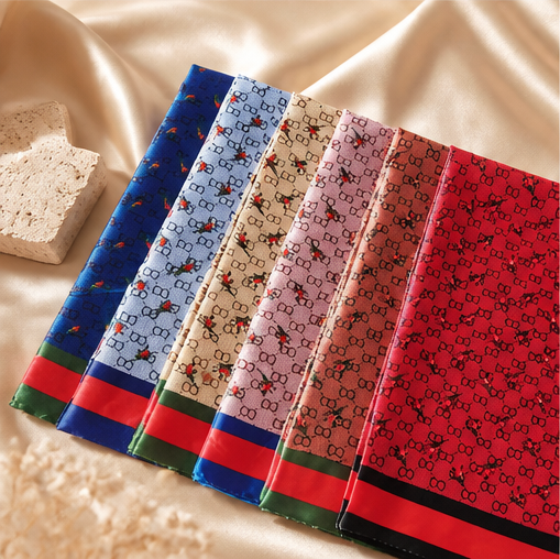 BT long satin silky scarfs 60x20 - image 3