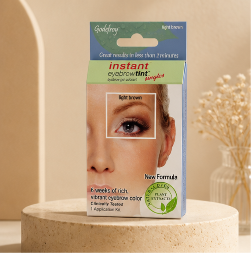 Godefroy Instant Eyebrow Tint Natural Light Ash Brown Single Application - image 1