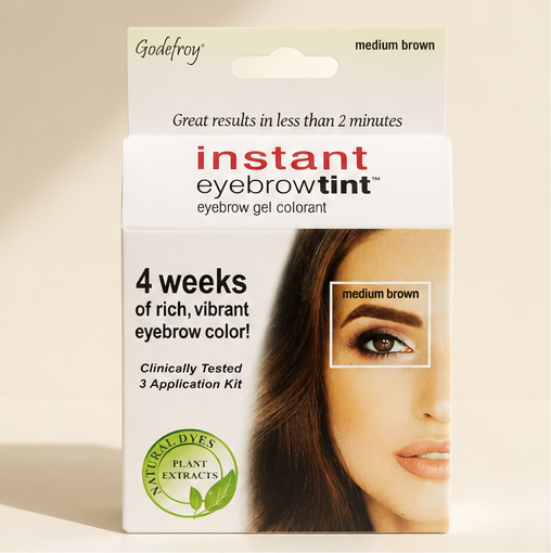 Godefroy Instant Eyebrow Tint Singles - Medium Brown 1 Kit - image 1