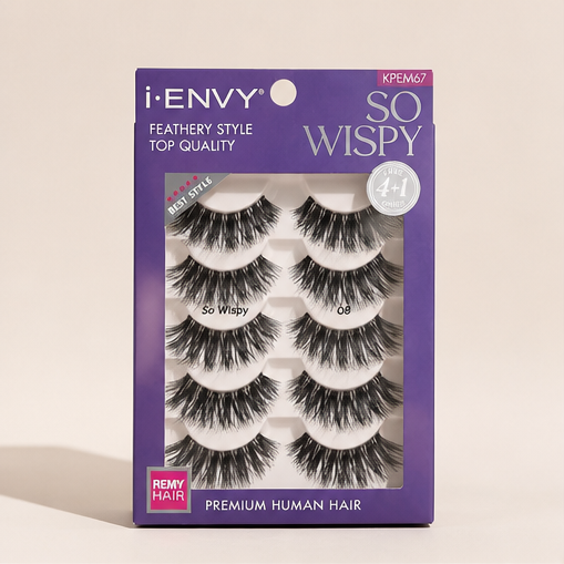 I-ENVY So Wispy Multi Pack Natural WIspy Made of Natural Hair 5 Pair - image 1