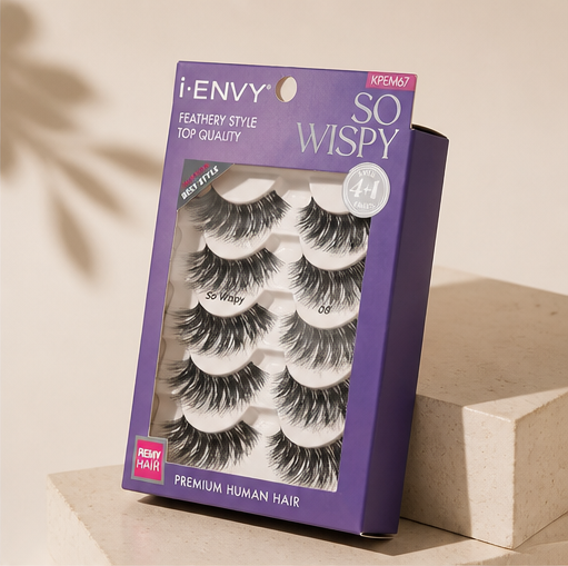 I-ENVY So Wispy Multi Pack Natural WIspy Made of Natural Hair 5 Pair - image 2