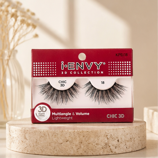 IENVY by KISS 3D Lash Chic Collection KPEI18 Voluminous Fluffy Multilayer Lashes - image 1