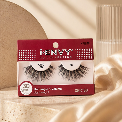 IENVY by KISS 3D Lash Chic Collection KPEI18 Voluminous Fluffy Multilayer Lashes - image 2