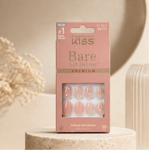 KISS Bare but Better Nude False Nails, Slay - image 1