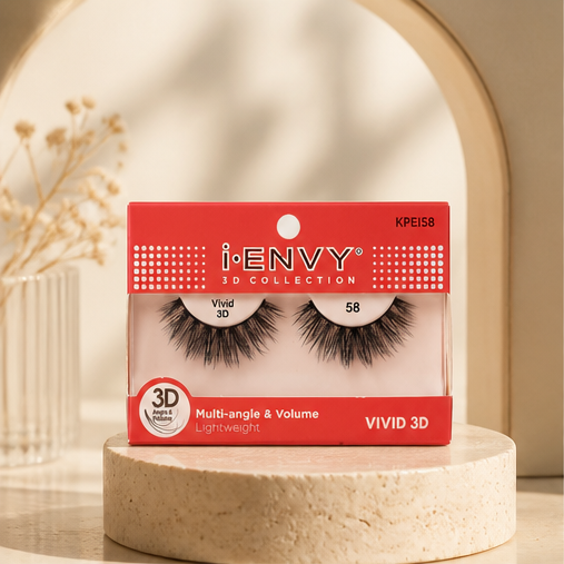KISS I-ENVY 3D Collection Vivid False Eyelashes Style 58 - Multiangle - image 1