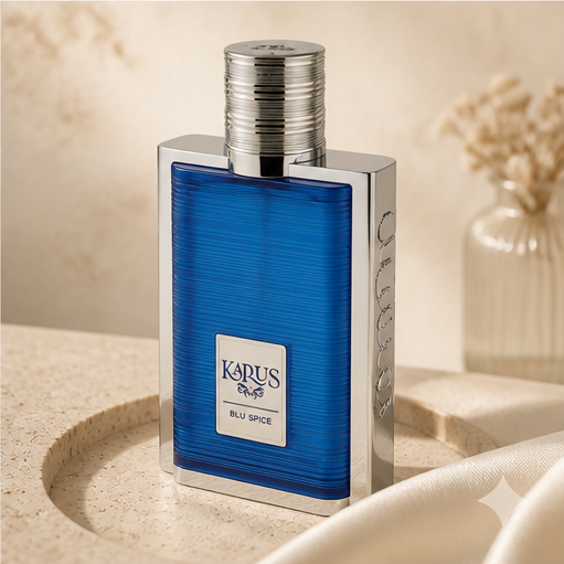 Khadlaj Perfumes Men's KARUS BLU SPICE 100ml Eau De Parfum Spray Fragrance for Men in Clear - image 4