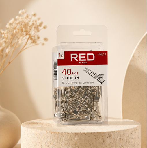 Kiss - Red 1 3/4 Slide in Clip 40pcs - image 1