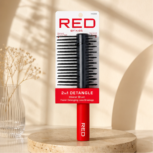 Kiss - Red 2 in 1 Detangle Master - image 1