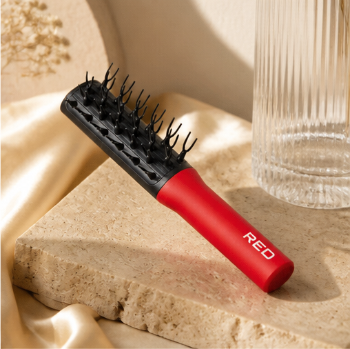 Kiss - Red Flexiclaw Hairbrush - image 2