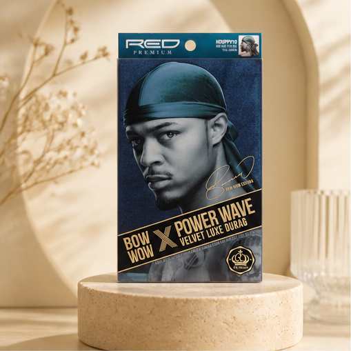 Kiss - Red Power Wave Velvet Durag (teal Green) - image 1