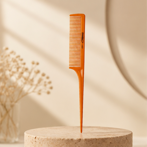 Kiss - Red Professional Bone Rat Tail Comb - image 1