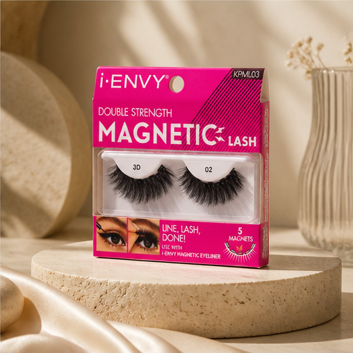 Kiss Lashes Magnetic 3D-Style 01, One Size, Black 02 - image 4